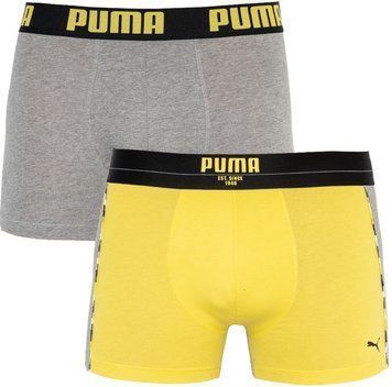Труси-боксери Puma STATEMENT BOXER 2P жовтий, сірий Чол L 501006001-020 фото
