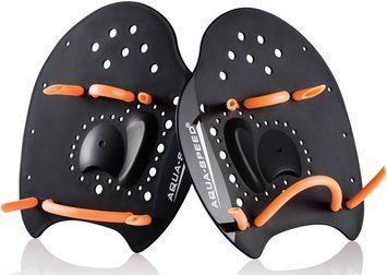 Лопатки для плавання Aqua Speed Skill Paddle 1790 чорний, помаранчевий Уні M 18,5х17см 147-07M фото