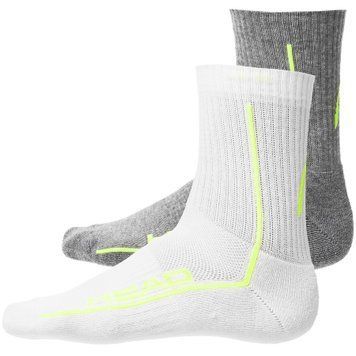 Шкарпетки Head ALL SPORTS PERFORMANCE SHORTCREW 2P сірий, білий Чол 43-46 701229021-004 фото