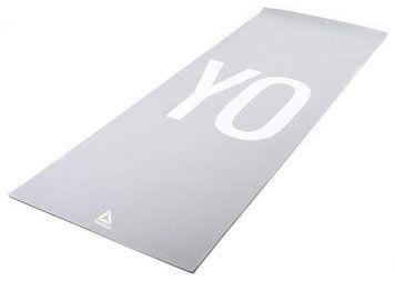 Двосторонній килимок для йоги Reebok Double Sided 4mm Yoga Mat сірий Уні 173 х 61 х 0,4 см RAYG-11030YG фото