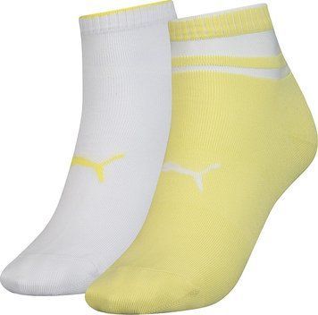 Шкарпетки Puma SHORT SOCK STRUCTURE 2P WOMEN жовтий, білий Уні 35-38 103002001-013 фото