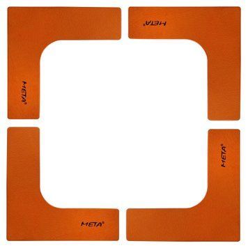 Набір плоских кутових фішок-маркерів Meta Flat Corner Marker Set of 4 помаранчевий Уні 25х25 см 4004000101 фото