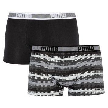 Труси-шорти Puma WORLDHOOD STRIPE TRUNK 2P сірий, білий, чорний Чол S 501004001-200 фото