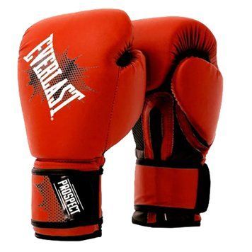 Боксерські рукавиці Everlast PROSPECT GLOVES червоний, чорний Діт 8 унцій 820260-70-4 фото