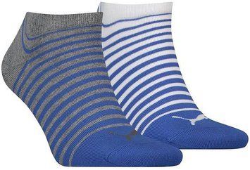 Шкарпетки Puma UNISEX SNEAKER 2P синій, сірий, білий Уні 35-38 101001001-023 фото