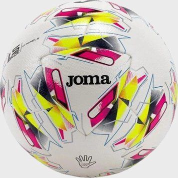 М'яч футбольний Joma DINAMIC V білий, жовтий, рожевий Уні 5 401952.205 фото