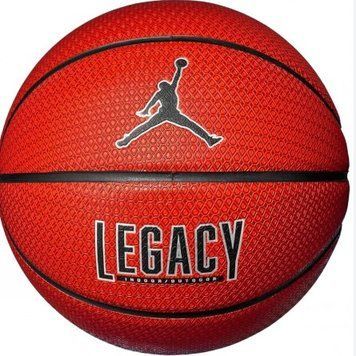 М'яч баскетбольний Nike JORDAN LEGACY 2.0 8P DEFLATED AMBER/BLACK/METALLIC SILVER/BLACK size 6 J.100.8253.855.06 фото